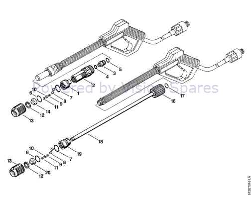 replacement pressure washer gun parts diagram