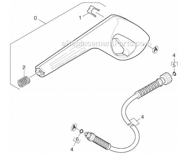 replacement pressure washer gun parts diagram