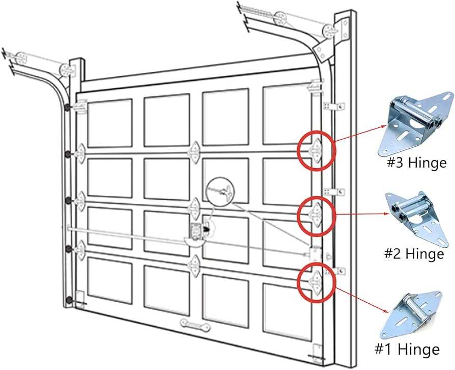 residential garage door parts diagram