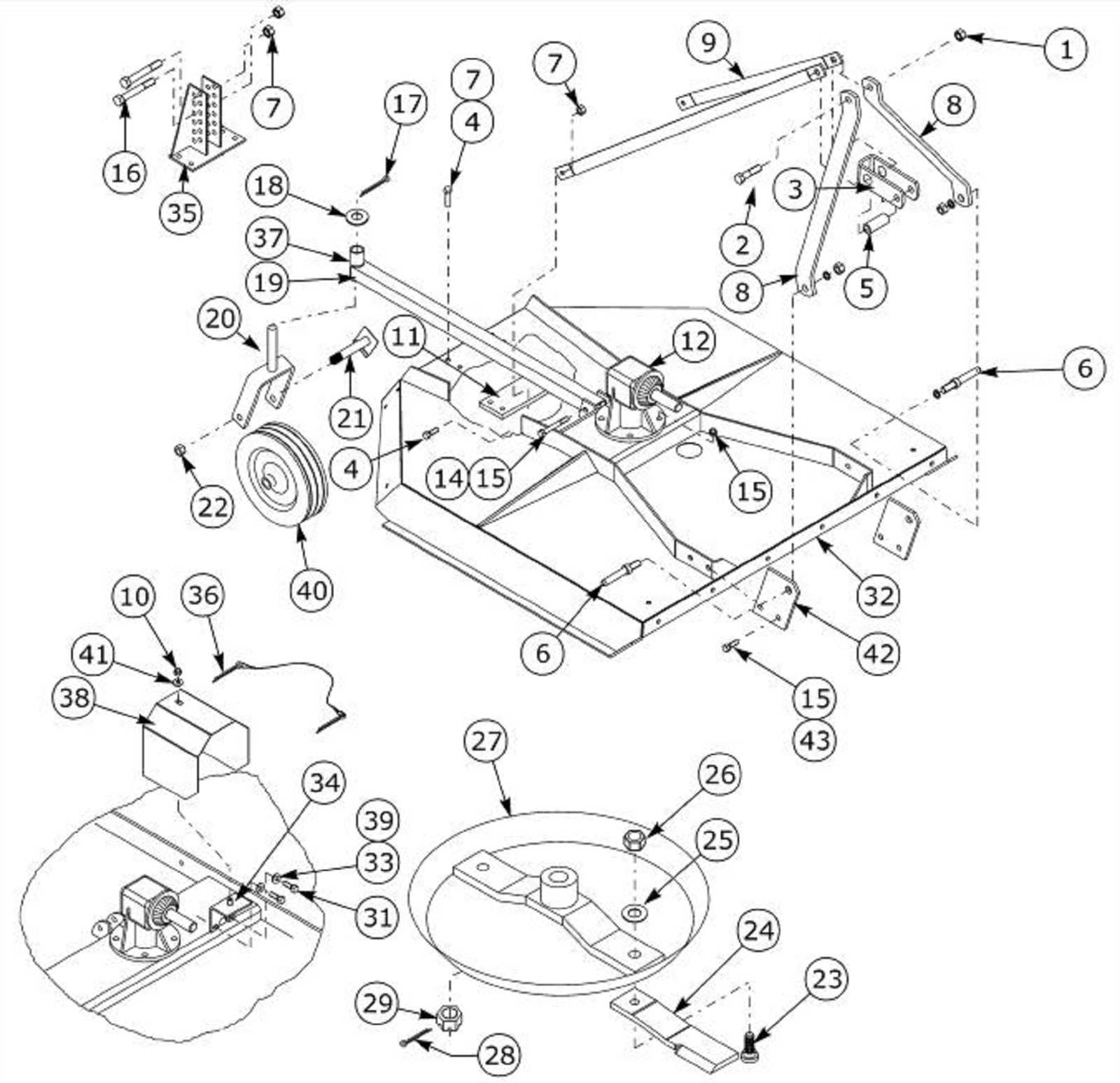 rhino bush hog parts diagram