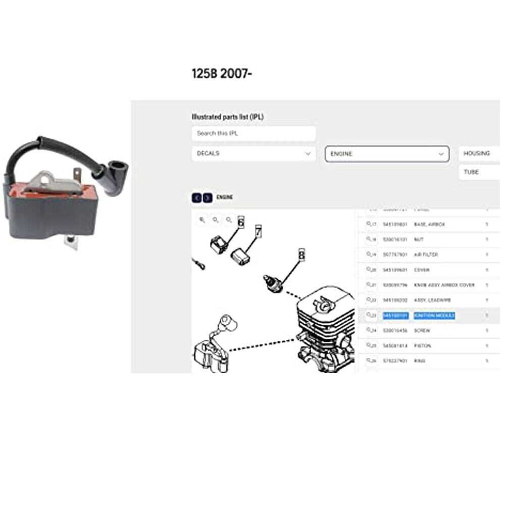 husqvarna 125b leaf blower parts diagram