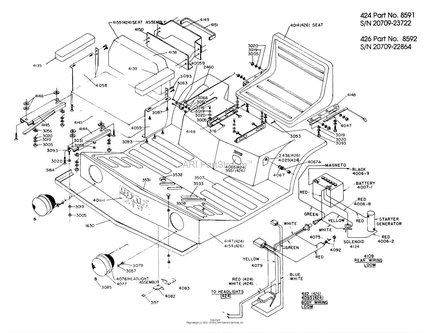 john deere 425 parts diagram