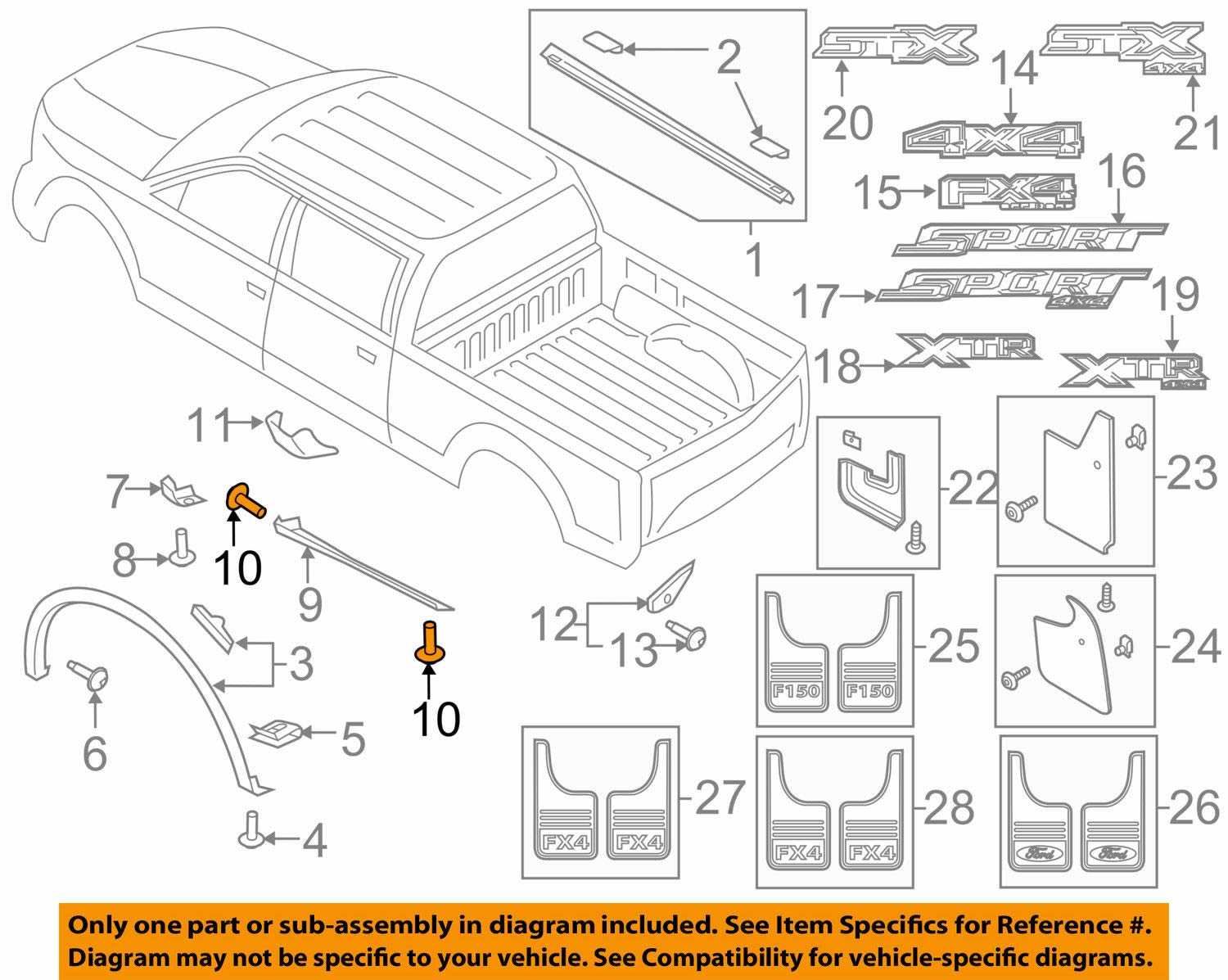 2005 ford f150 parts diagram