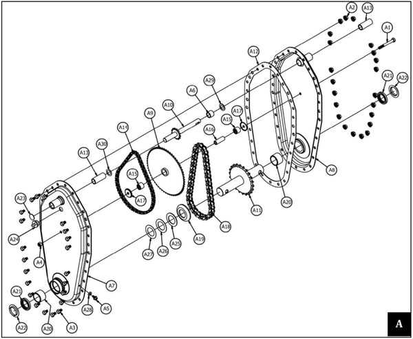 maxim tiller parts diagram