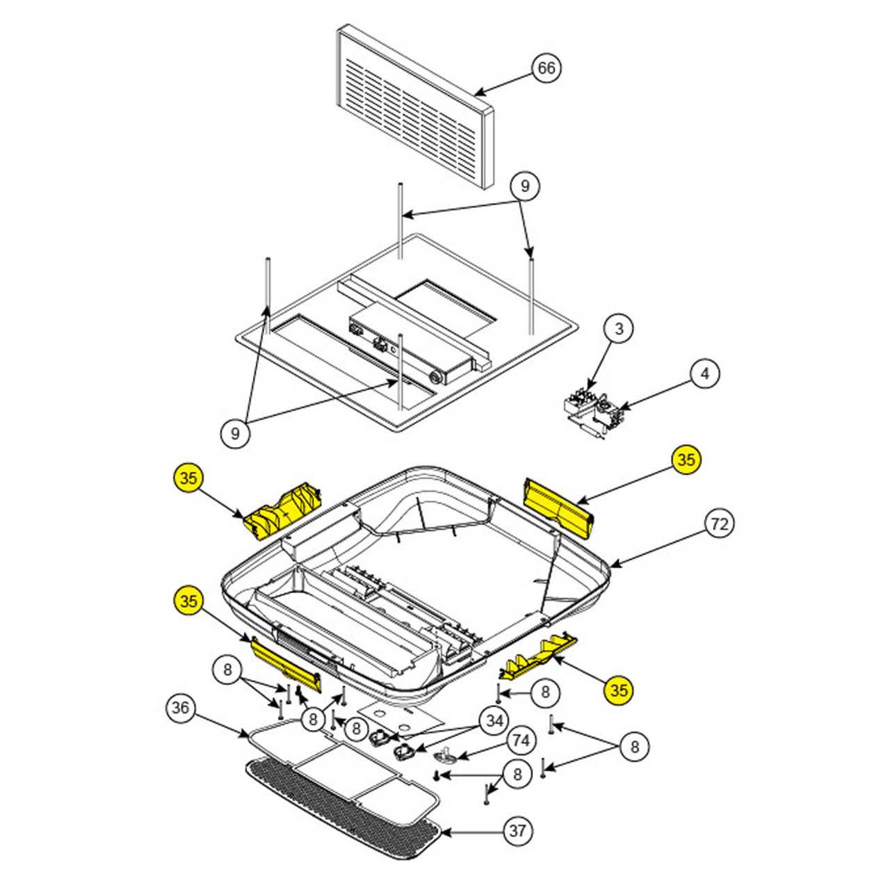 rv ac parts diagram