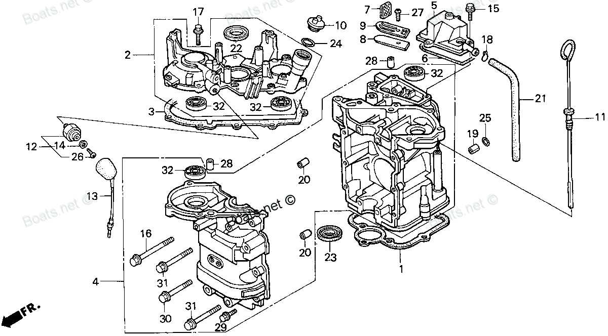 honda 9.9 outboard parts diagram