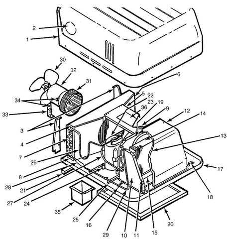 rv ac parts diagram