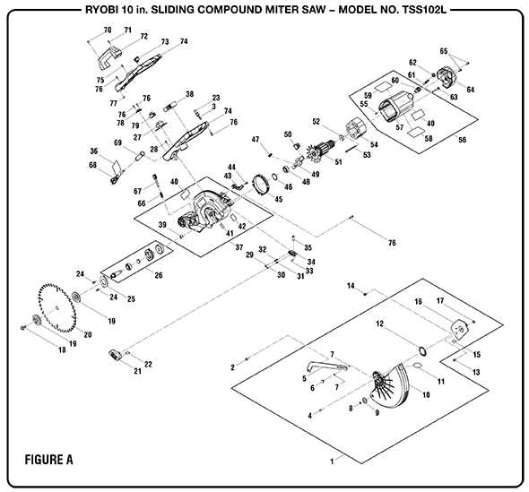 ryobi miter saw parts diagram