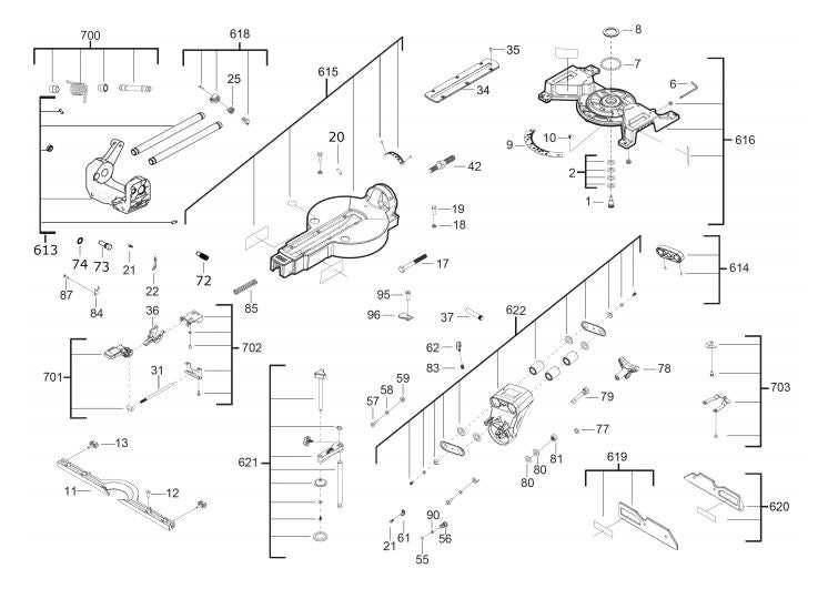ryobi miter saw parts diagram