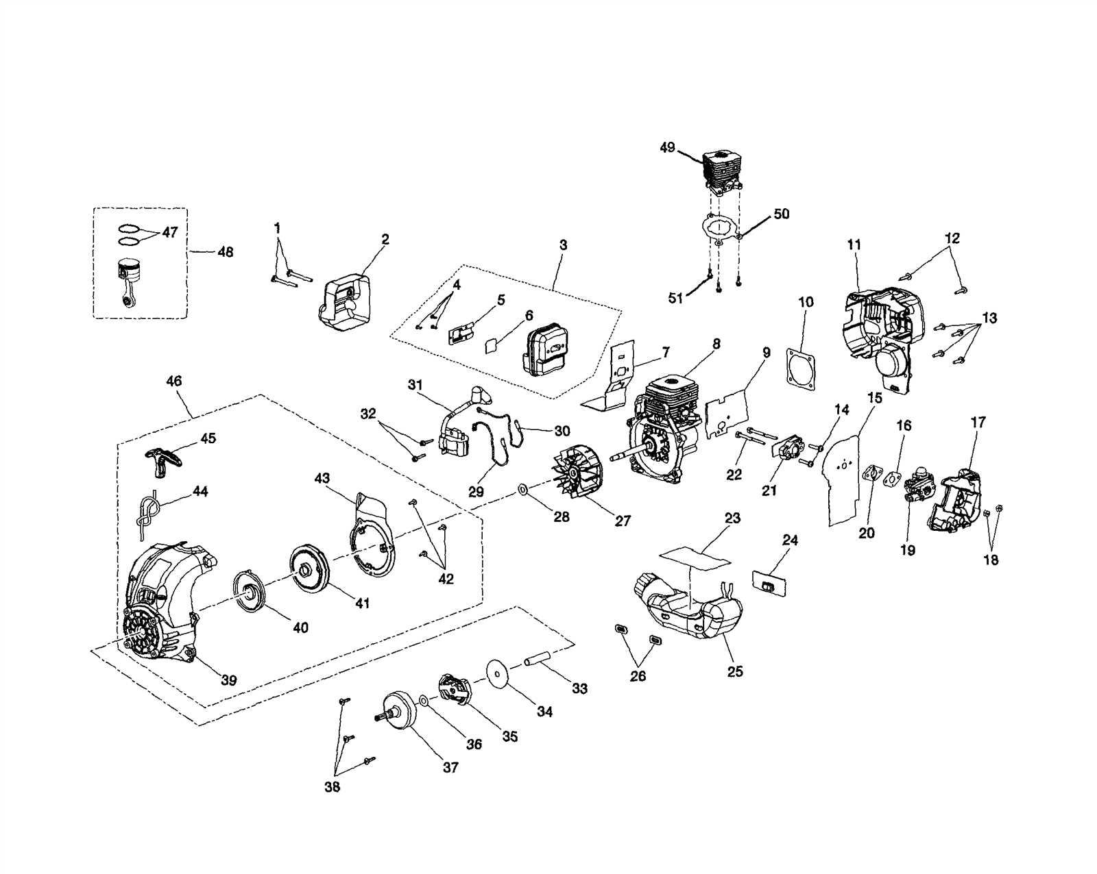 ryobi trimmer parts diagram