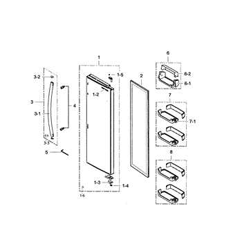 samsung rs25h5111sr parts diagram