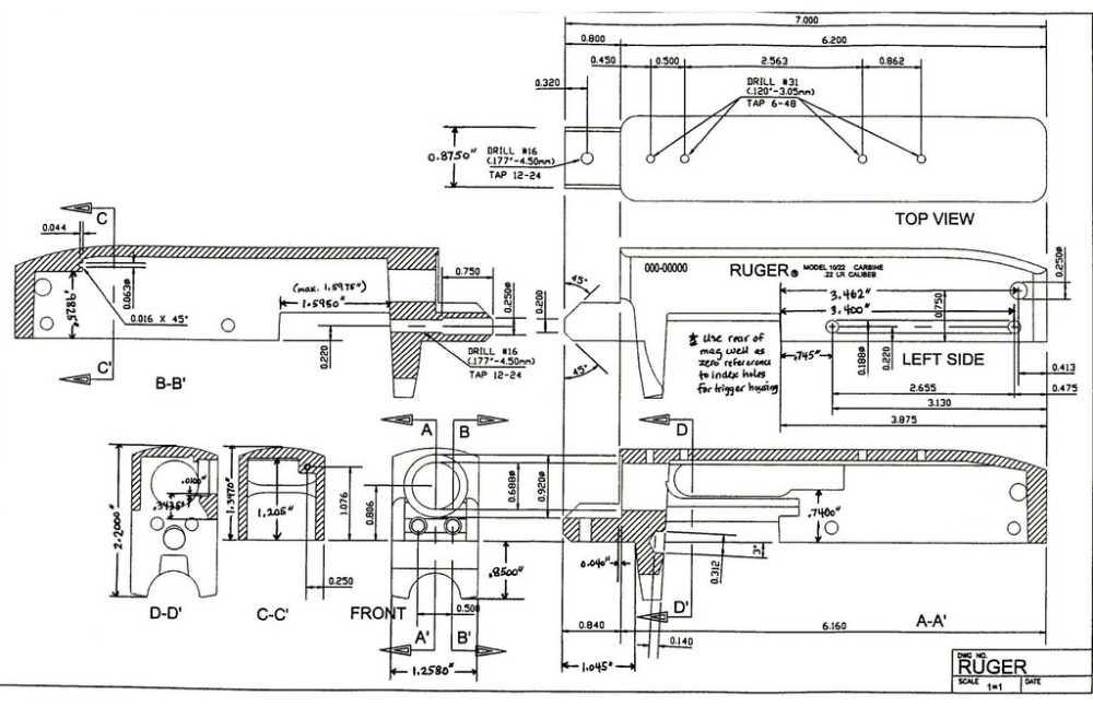 ruger 10 22 parts diagram