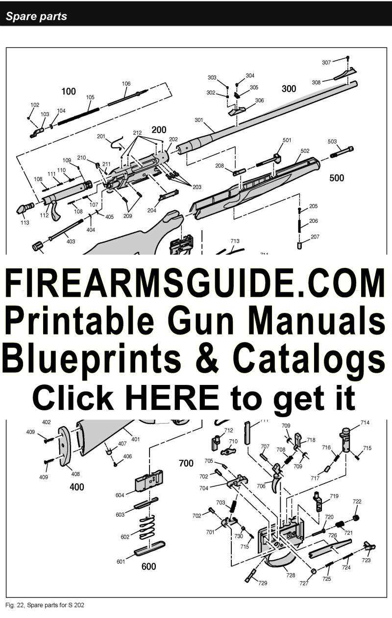 savage a22 parts diagram