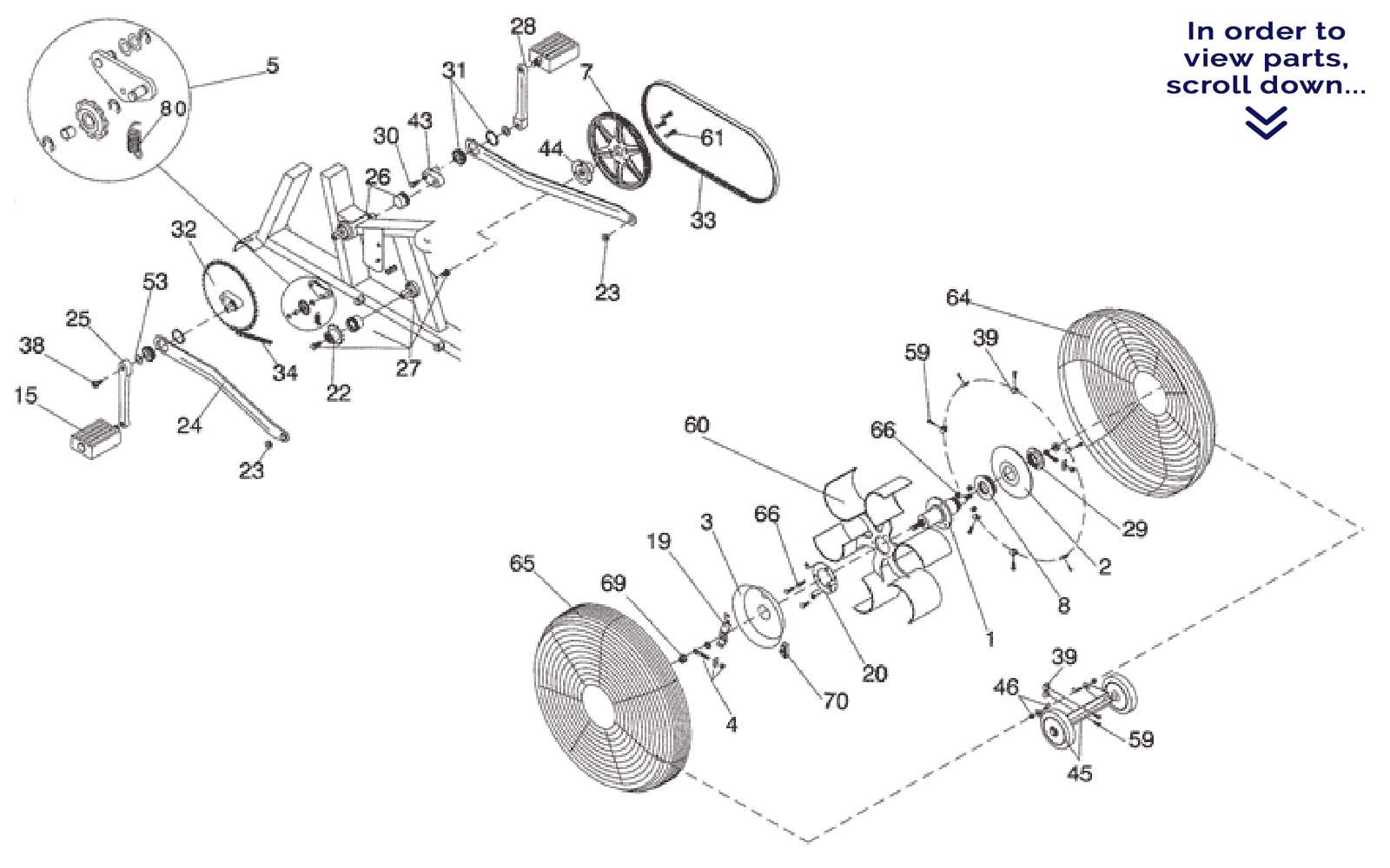 schwinn airdyne parts diagram