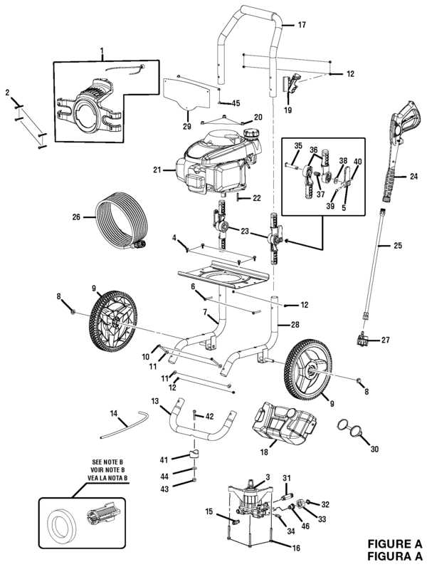 electric pressure washer parts diagram