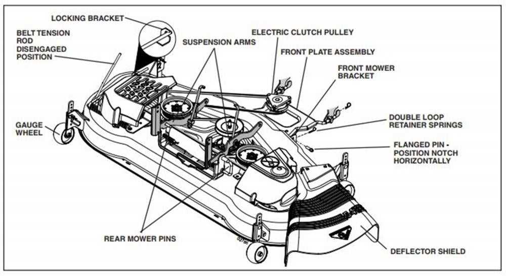 craftsman gt5000 48 deck parts diagram