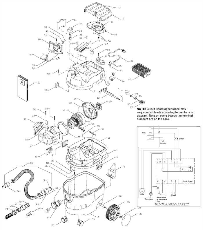 shop vac parts diagram
