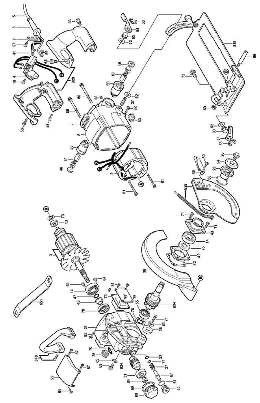 skilsaw parts diagram