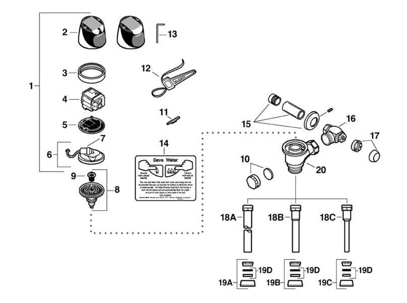 sloan valve parts diagram