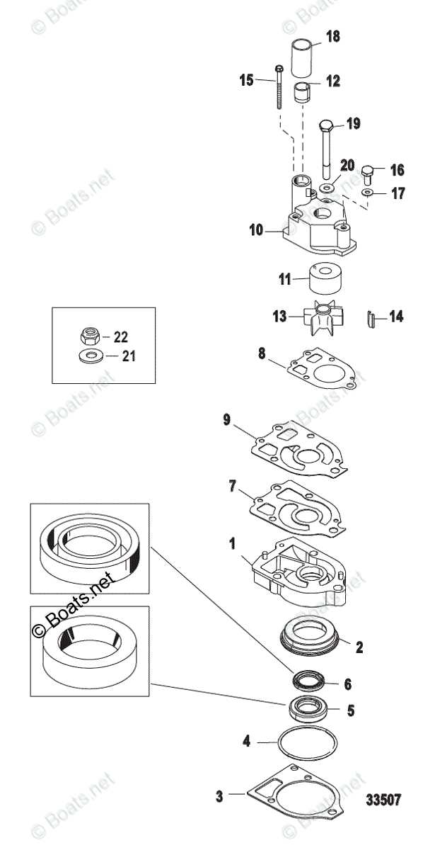 water pump parts diagram