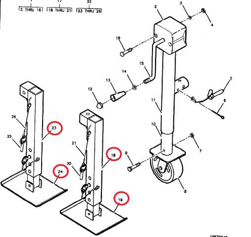 trailer jack parts diagram