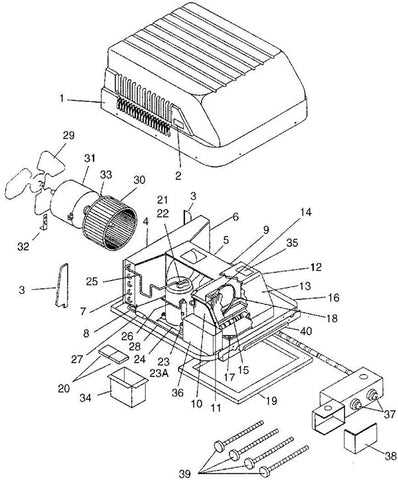 rv ac parts diagram