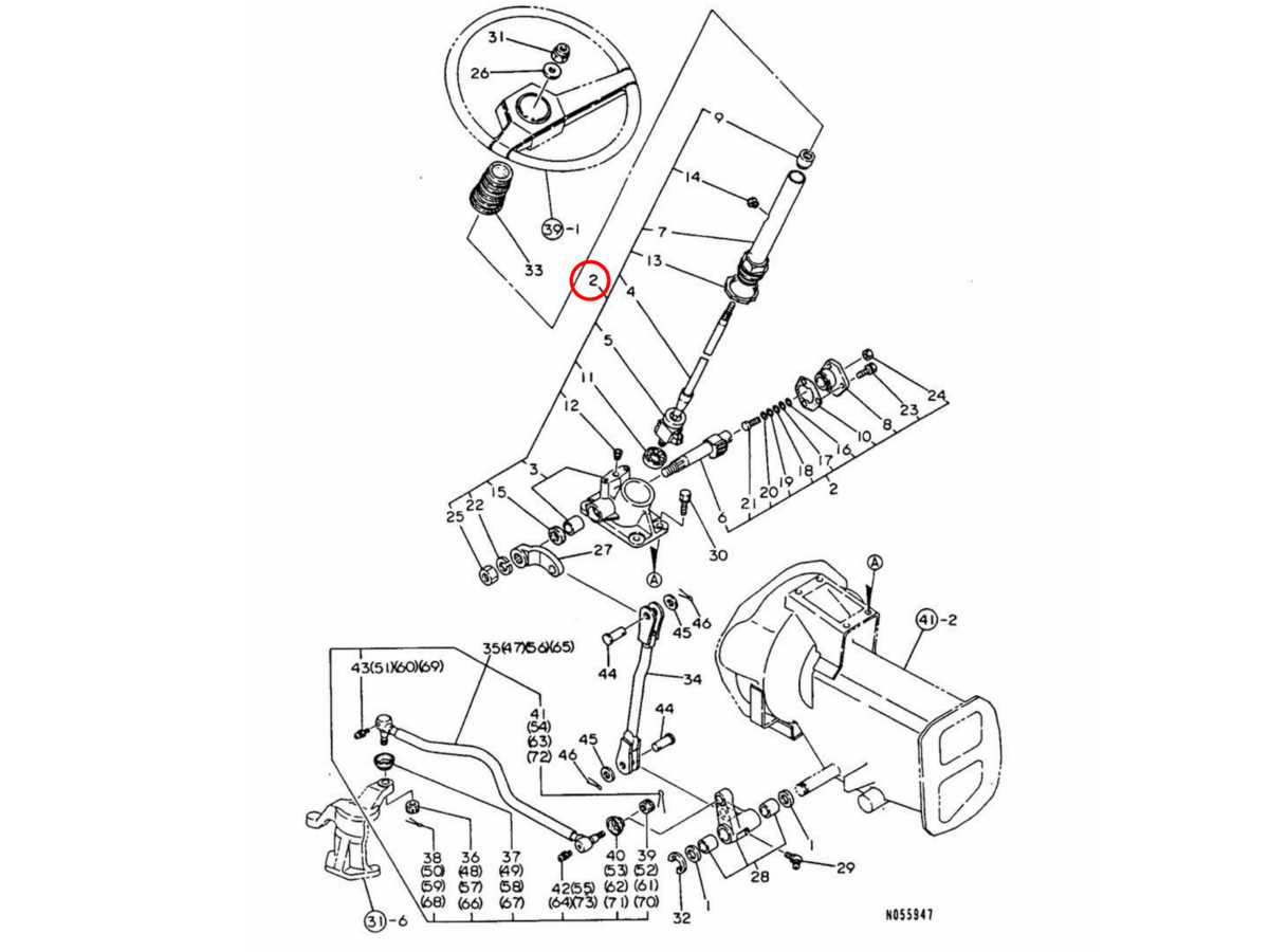 steering wheel parts diagram