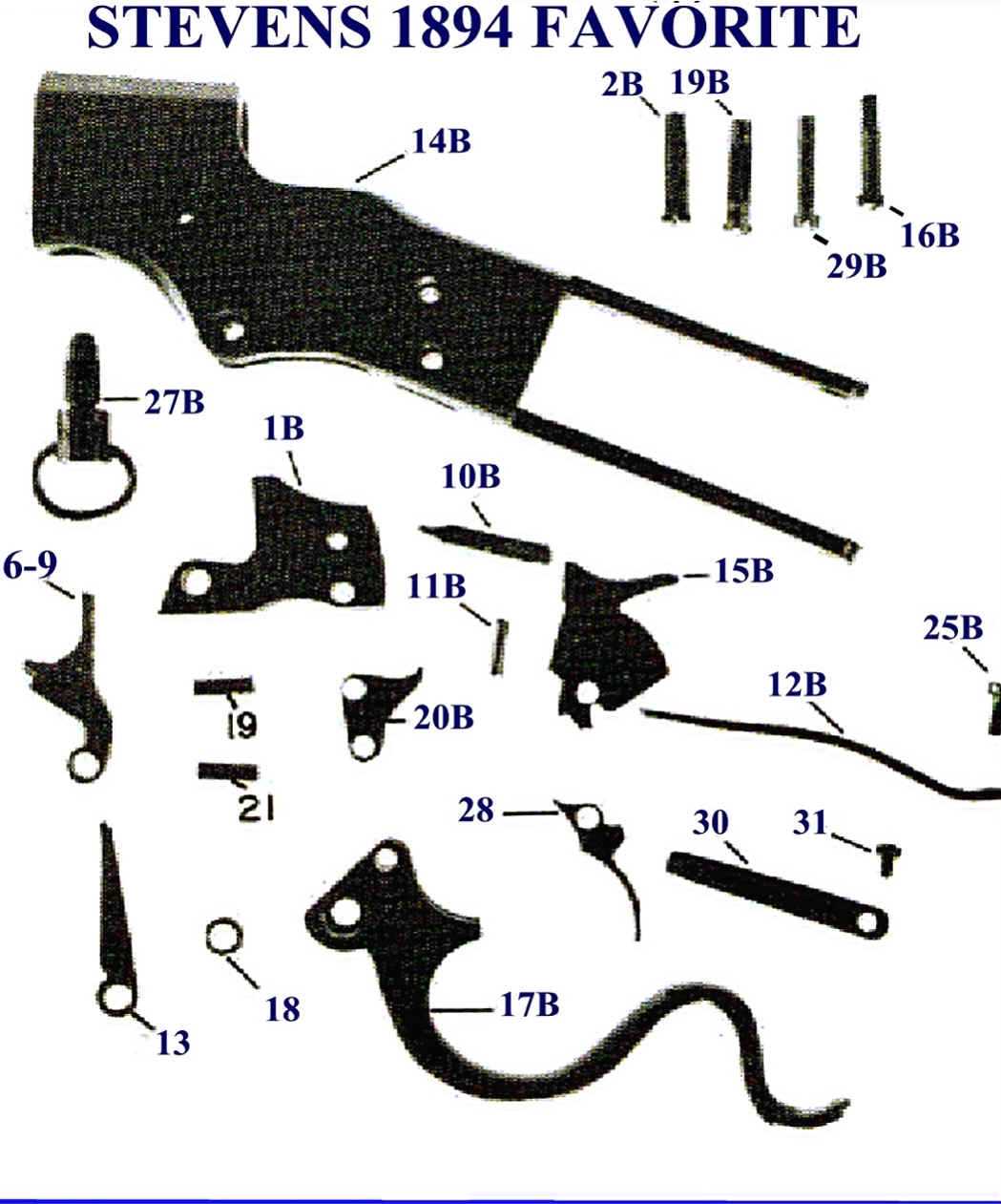 stevens model 94 parts diagram