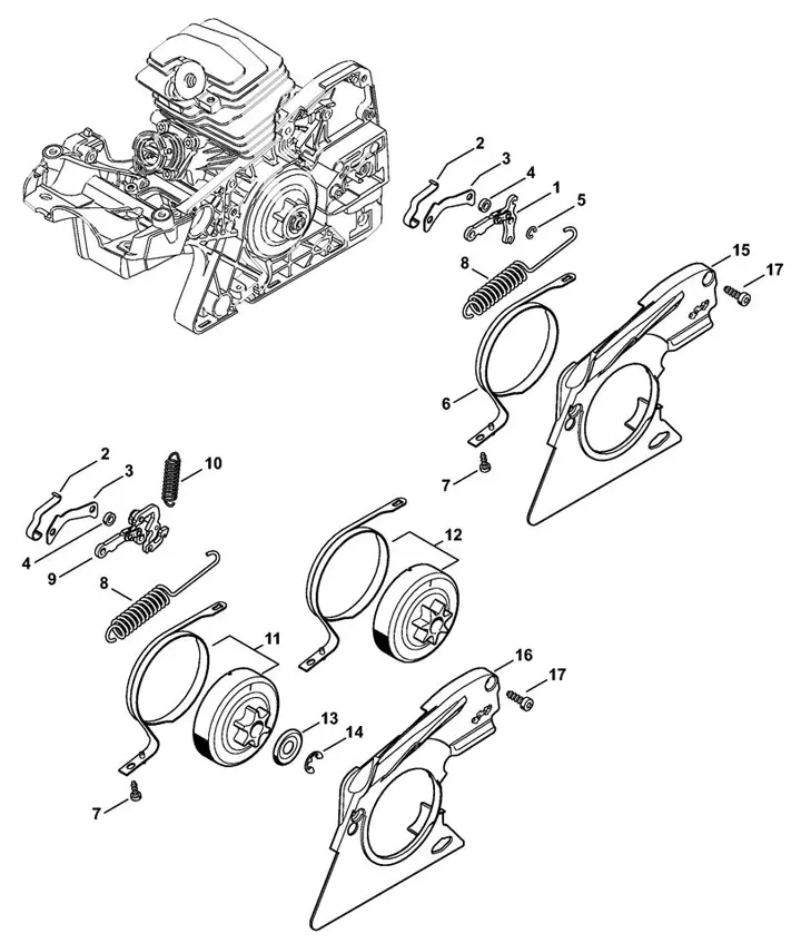 stihl 251 parts diagram