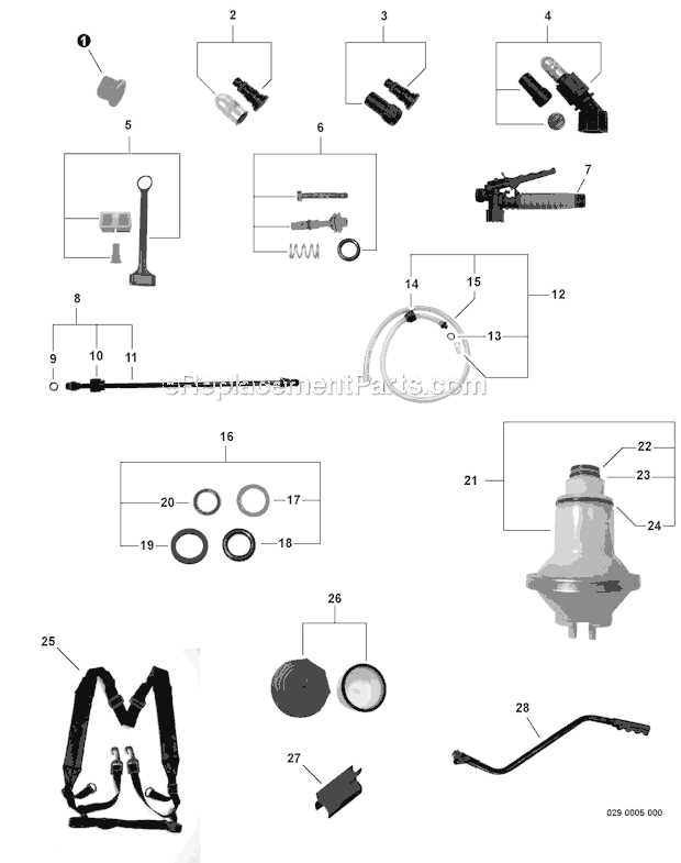 stihl backpack sprayer parts diagram