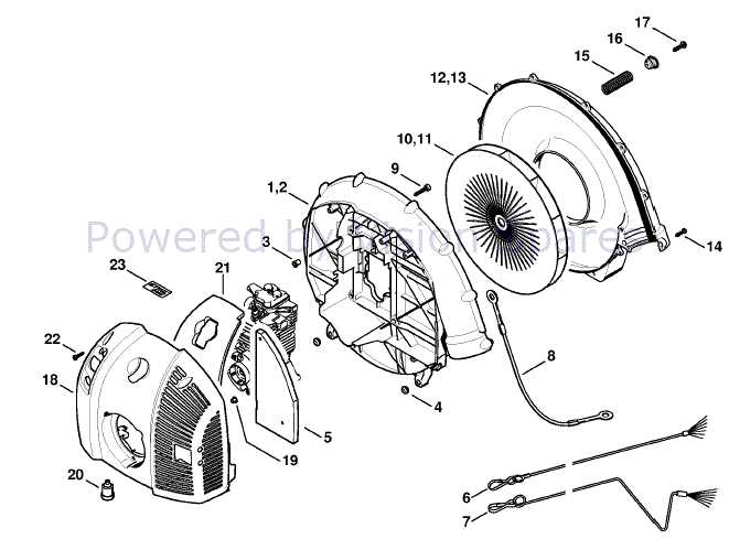 stihl br550 parts diagram