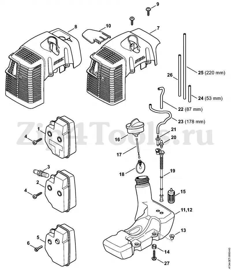 stihl fs 45 parts diagram