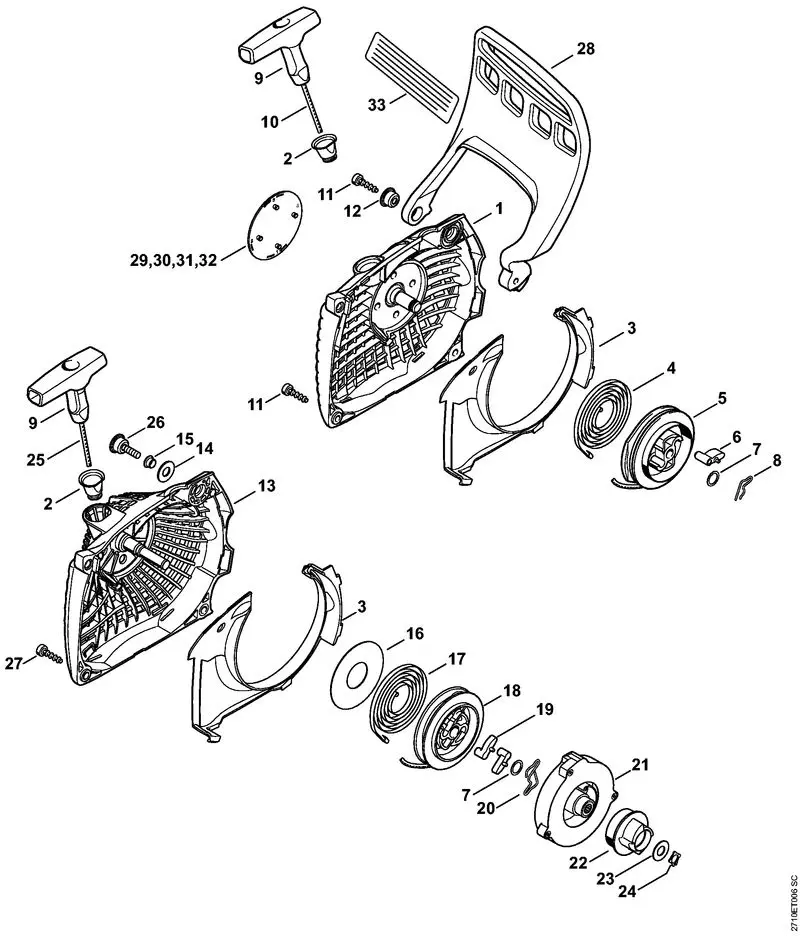 stihl ms311 parts diagram