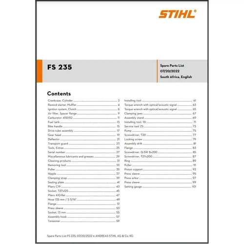 stihl trimmer parts diagrams