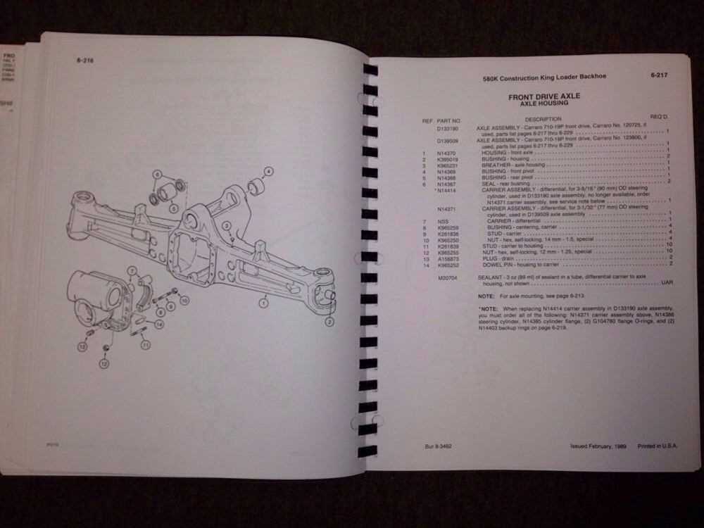 case 580k backhoe parts diagram