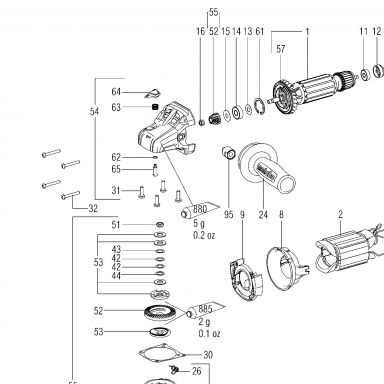 metabo grinder parts diagram