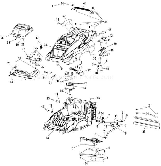 ryobi 40v lawn mower parts diagram