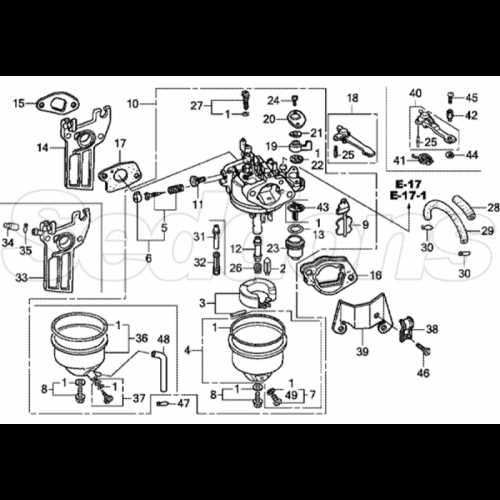 honda gx340 parts diagram