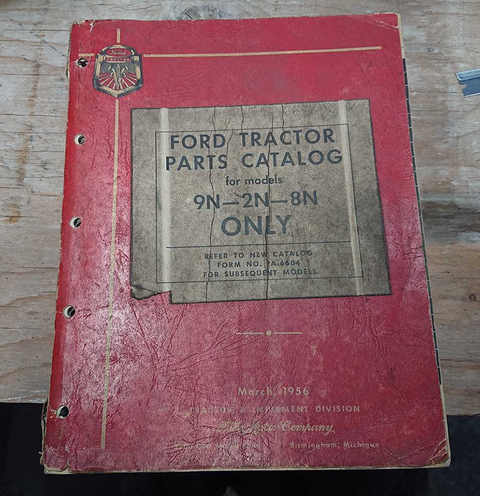 8n ford tractor parts diagram