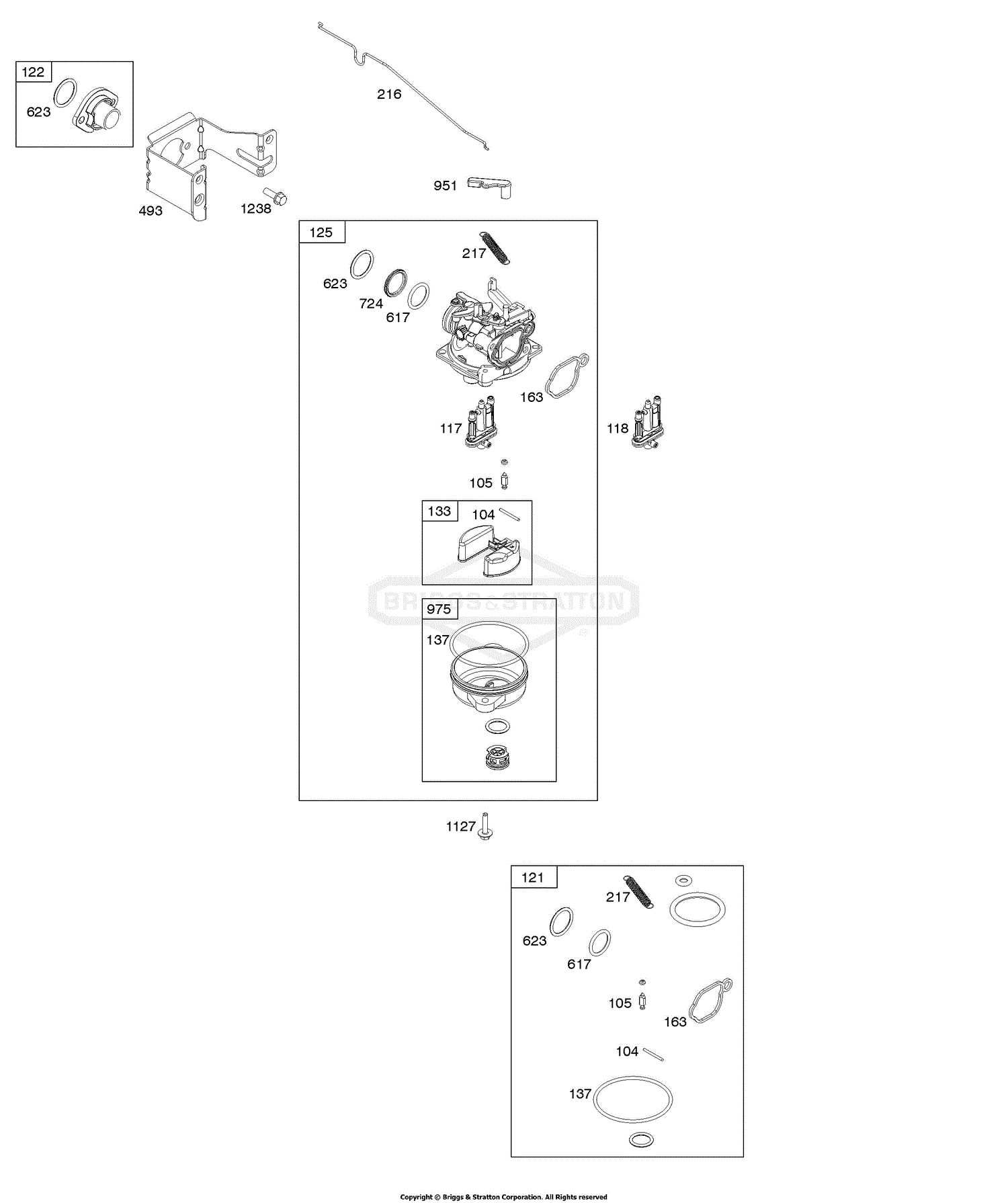 parts of a carburetor diagram