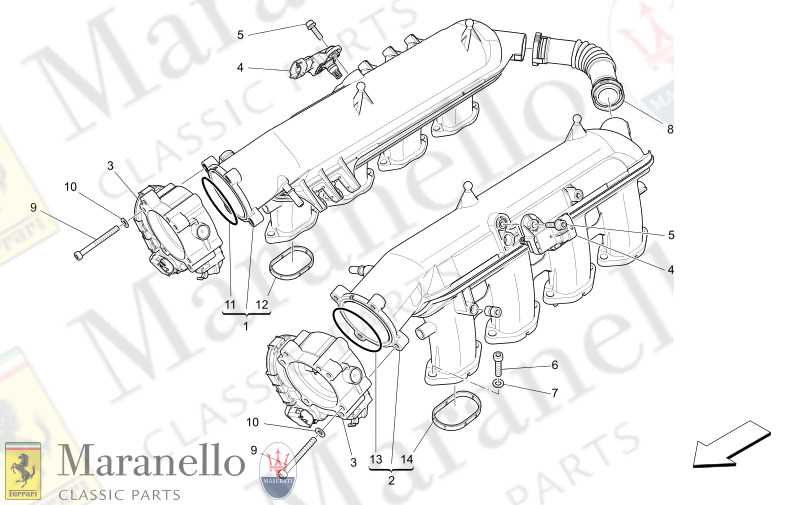 throttle body parts diagram