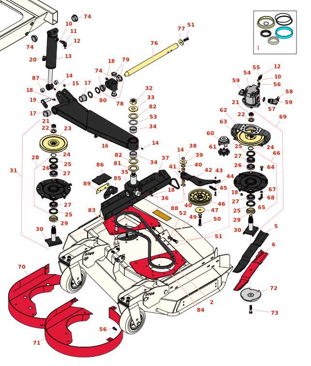 toro mower deck parts diagram