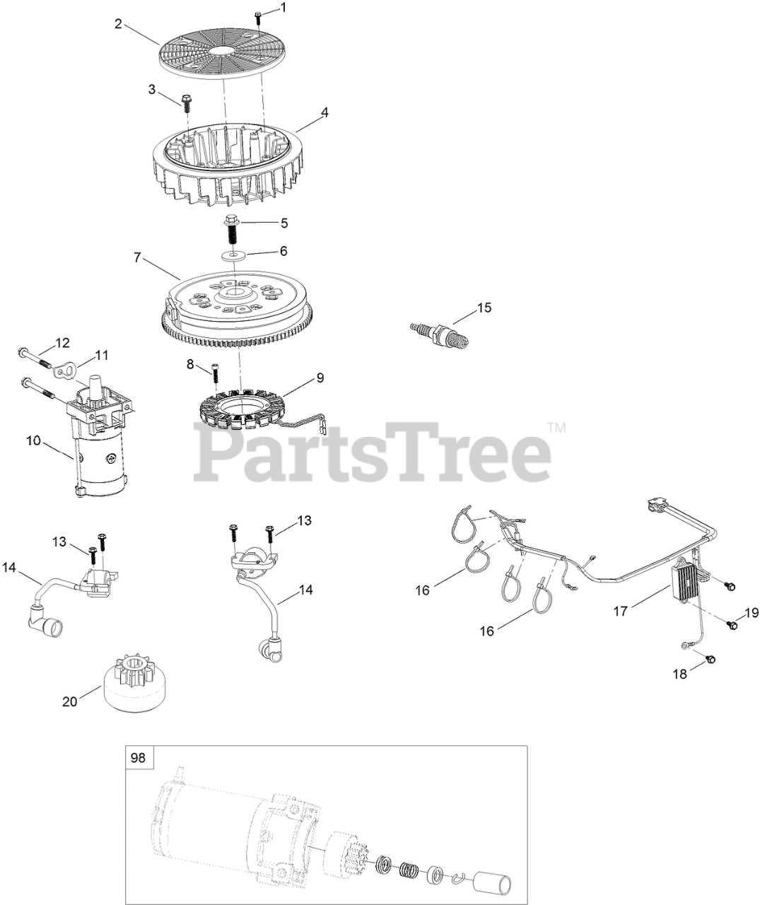 toro timecutter 50 parts diagram