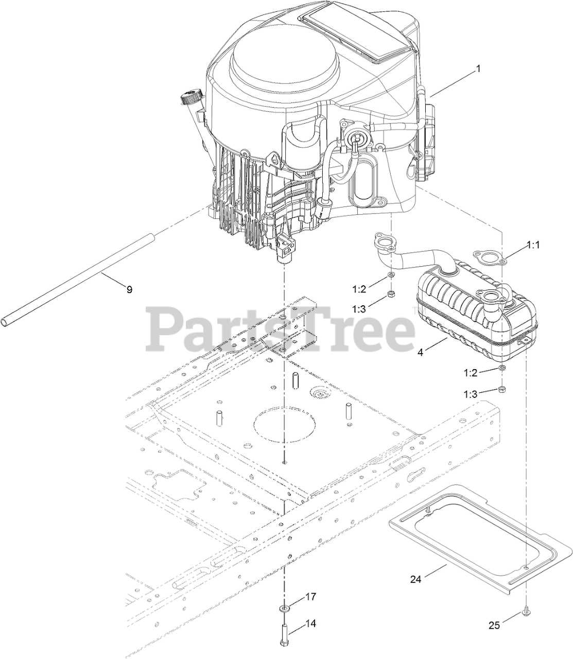 toro timecutter 50 parts diagram