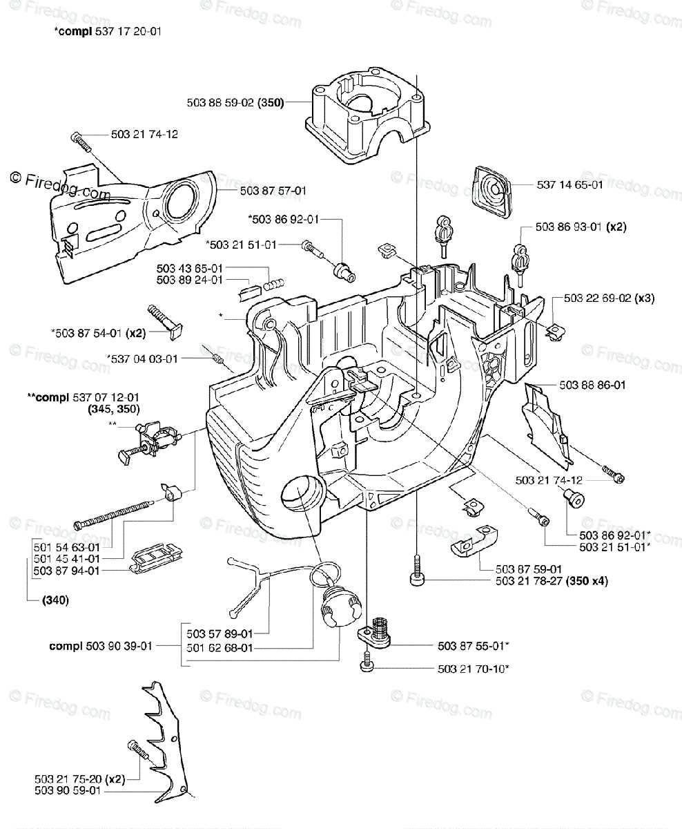 chainsaw parts diagram