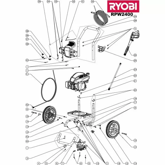 troy bilt pressure washer parts diagram