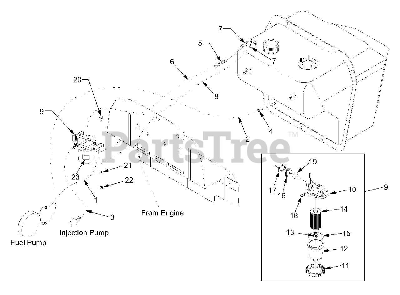 cub cadet st100 parts diagram