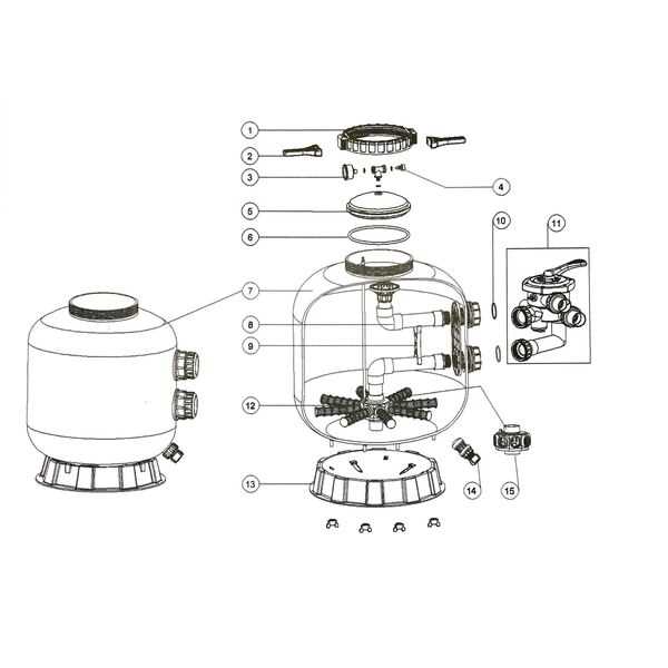 sta rite pool filter parts diagram