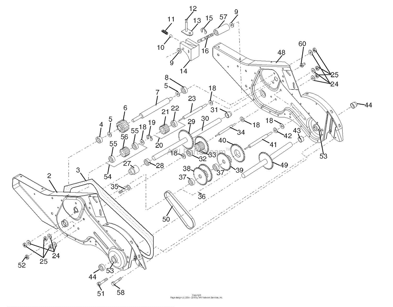 maxim tiller parts diagram