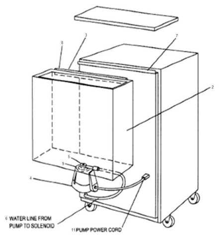 u line ice maker parts diagram